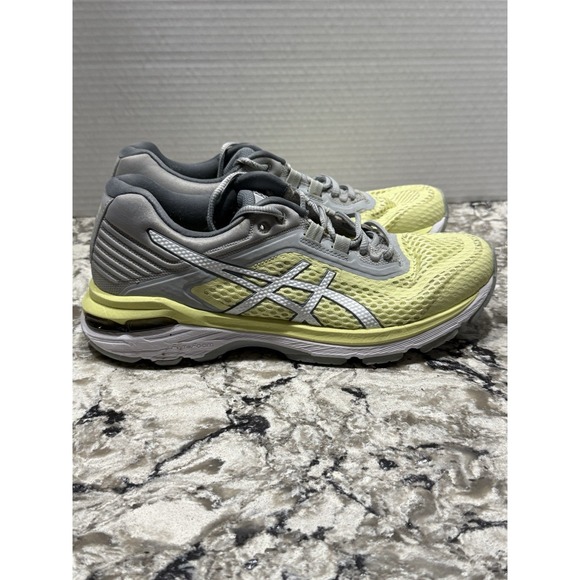 ASICS GT 2000 6 Running Shoe Womens Sz 8 Yellow and Gray - Picture 1 of 8